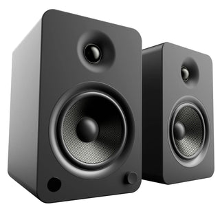 Kanto YU6 200W Powered Bookshelf Speakers with Bluetooth and Phono Preamp - Pair, Matte Black Kanto