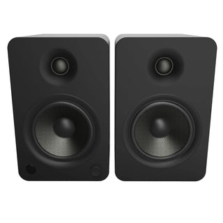 Kanto YU6 200W Powered Bookshelf Speakers with Bluetooth and Phono Preamp - Pair, Matte Black Kanto