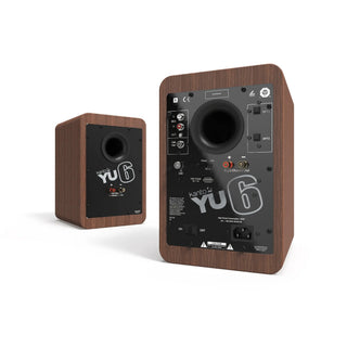 Kanto YU6 200W Powered Bookshelf Speakers with Bluetooth and Phono Preamp - Pair, Walnut Kanto