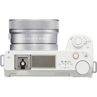 Sony ZV-E10 White with 16-50mm f/3.5-5.6 OSS II Lens Compact System Camera