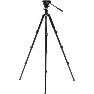 Benro A2883F Reverse-Folding Aluminum Travel Tripod with S4Pro Fluid Video Head