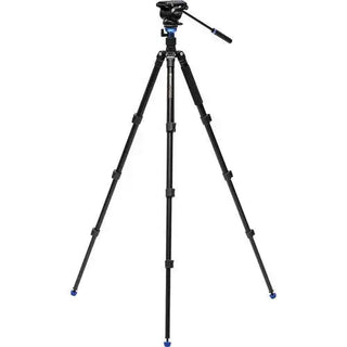 Benro A2883F Reverse-Folding Aluminum Travel Tripod with S4Pro Fluid Video Head