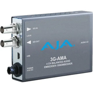 AJA 3G-AMA 4-channel analog audio Embedder/Disembedder