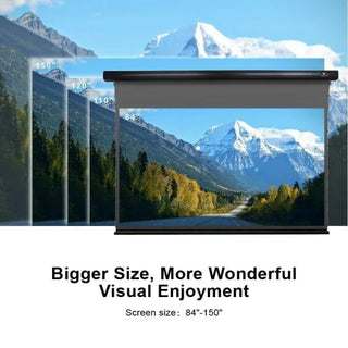 VIVIDSTORM Slimline ALR Obsidian Motorised Long Throw Projector Screen (84")