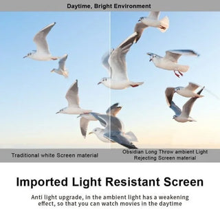 VIVIDSTORM Slimline ALR Obsidian Motorised Long Throw Projector Screen (84")