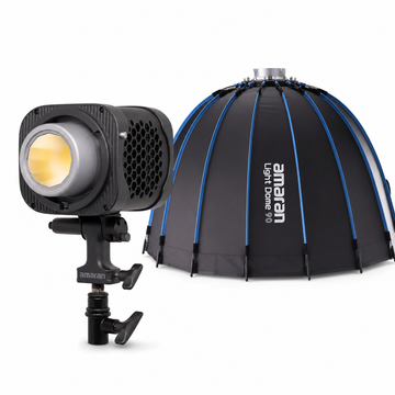 amaran Halo 300x Bi-Colour LED Monolight with Aputure Quick Dome 90 Kit