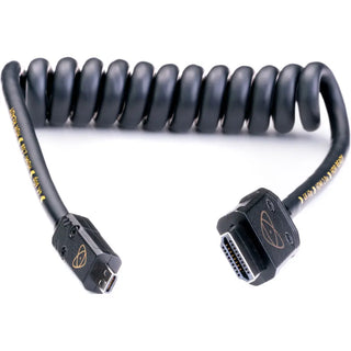 Atomos AtomFLEX PRO Coiled MICRO to FULL 4K/60P HDMI Cable (30cm-60cm)