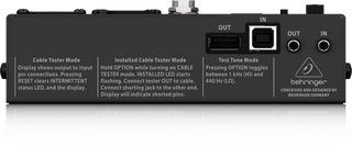 Behringer CT200 Microprocessor-Controlled 8-in-1 Cable Tester