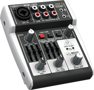 Behringer Xenyx 302USB 5 Input Mixer with USB