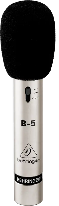 B5 Microphone with windscreen attached