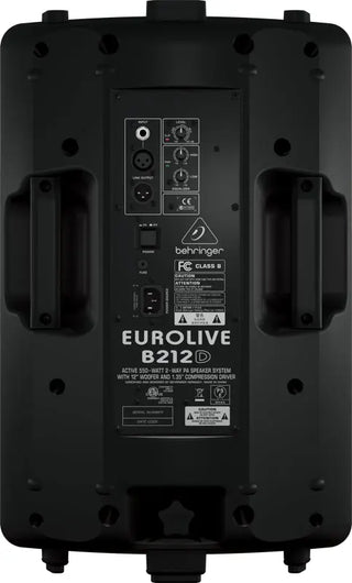 Behringer B212D Eurolive Active 550-Watt 2-Way 12" PA Speaker in Black