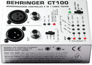 Behringer CT100 Cable Tester Professional 6-in-1 Cable Tester