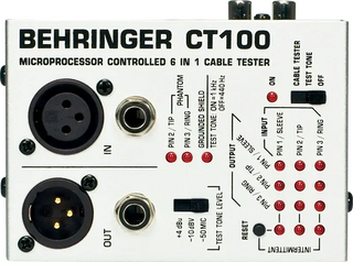 Behringer CT100 Cable Tester Professional 6-in-1 Cable Tester