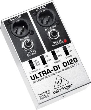 Behringer Ultra-DI DI20 Professional Active 2-Channel DI-Box/Splitter