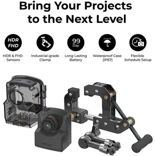 Brinno EMPOWER TLC2020-C Outdoor Time-Lapse Camera Bundle with Waterproof Housing and Outdoor Camera Clamp Plus