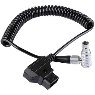 Rockn D-Tap to Right Angle 2-Pin LEMO Cable (Coiled)