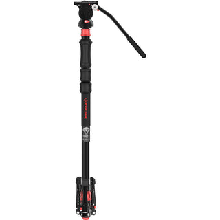 iFootage Cobra 3 A150S-III Strike Aluminum Monopod with Low Profile Minipod Base and K5S Fluid Head