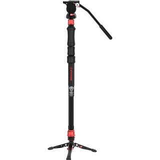 iFootage Cobra 3 A150S-III Strike Aluminum Monopod with Low Profile Minipod Base and K5S Fluid Head