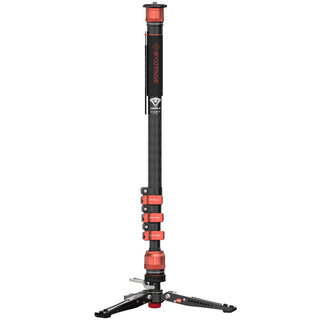 iFootage Cobra 3 C180F-P Carbon Fiber Monopod with Pedal-Release Mini Tripod Base