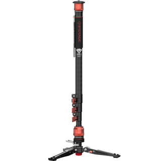 iFootage Cobra 3 C180F-P Carbon Fiber Monopod with Pedal-Release Mini Tripod Base