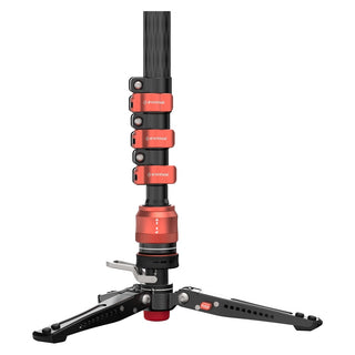 iFootage Cobra 3 C180F-P Carbon Fiber Monopod with Pedal-Release Mini Tripod Base