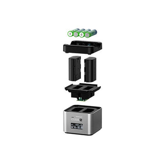 Hahnel Pro Cube 2 Charger for Select Canon LP-E6, LP-E8 and LP-E17 Series Batteries