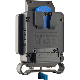 bebob COCO-15VMicro Micro V-Mount Battery Plate with 15mm Dual Rod Clamp