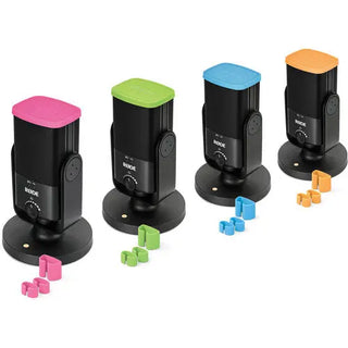 RODE COLORS Colour-Coded Caps and Cable Clips for NT-USB Mini Microphones (Set of 4)