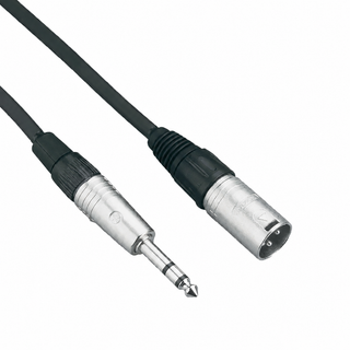 Connex XMJS-1 cable with male XLR and 1/4-inch balanced TRS connectors