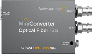 Blackmagic Design Mini Converter Optical Fiber 12G-SDI (No Optical Module Included)