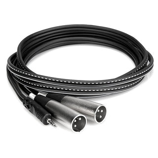 Hosa Stereo Mini-Phone (3.5mm) Male to 2 XLR Male Y-Cable - 6.6' (2m)