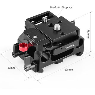 SmallRig DBM2266 Baseplate for Blackmagic Design Pocket Cinema Camera 4K & 6K (Manfrotto 501PL Compatible)