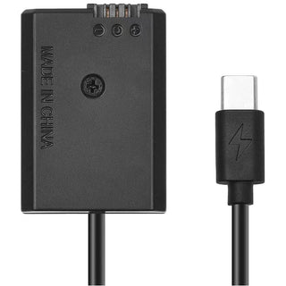 DigitalFoto USB-C PD to NP-FW50 Dummy Battery Coiled Power Cable (1m)