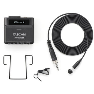 TASCAM DR-10L Pro Field Recorder and Lavalier Microphone