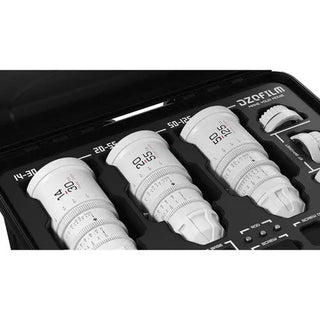 DZOFilm Pictor T2.8 Super35 Zoom 3-Lens Bundle (PL & EF Mount, White)