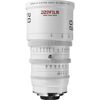 DZOFilm Pictor 20-55mm and 50-125mm T2.8 Super35 Zoom Lens Bundle (PL and EF Mount, White)