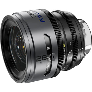 DZOFilm PAVO 28mm T2.1 2x Anamorphic Prime Lens (Blue Coating, PL/EF Mount, Metres)