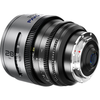 DZOFilm PAVO 28mm T2.1 2x Anamorphic Prime Lens (Blue Coating, PL/EF Mount, Metres)