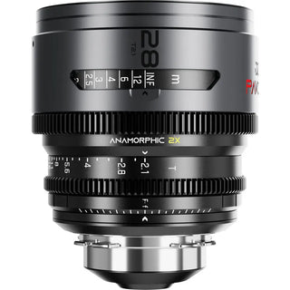 DZOFilm PAVO 2x Anamorphic 28/40/75mm T2.1 3-Lens Set (Neutral Coating, PL/EF Mount, Metres)