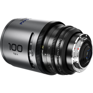 DZOFilm PAVO 2x Anamorphic 32/55 T2.1 & 100mm T2.4 3-Lens Set (Blue Coating, PL/EF Mount, Feet)