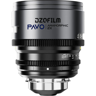 DZOFilm PAVO 2x Anamorphic 32/55 T2.1 & 100mm T2.4 3-Lens Set (Blue Coating, PL/EF Mount, Metres)