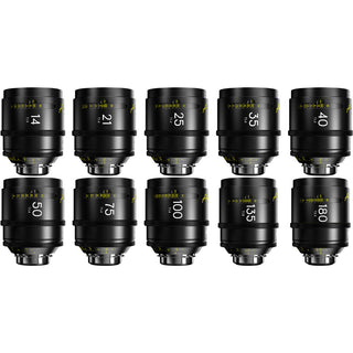 DZOFilm Arles FF/VV 10-Lens 14/21/25/35/40/50/75/100/135/180mm Set (ARRI PL, Feet)