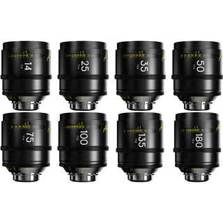 DZOFilm Arles FF/VV 8-Lens 14/25/35/50/75/100/135/180mm Kit (PL Mount, Feet)