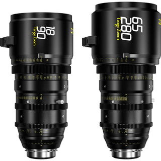 DZOFilm Tango 18-90mm T2.9 & 65-280mm T2.9-4 S35 Zoom Lens Bundle (ARRI PL & Canon EF, Feet)