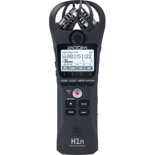 Zoom H1n-VP Portable Handy Recorder with Windscreen, AC Adapter, USB Cable & Case (Black)