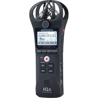 Zoom H1n-VP Portable Handy Recorder with Windscreen, AC Adapter, USB Cable & Case (Black)