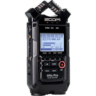 Zoom H4n Pro 4-Input / 4-Track Portable Handy Recorder with Onboard X/Y Mic Capsule (Black)