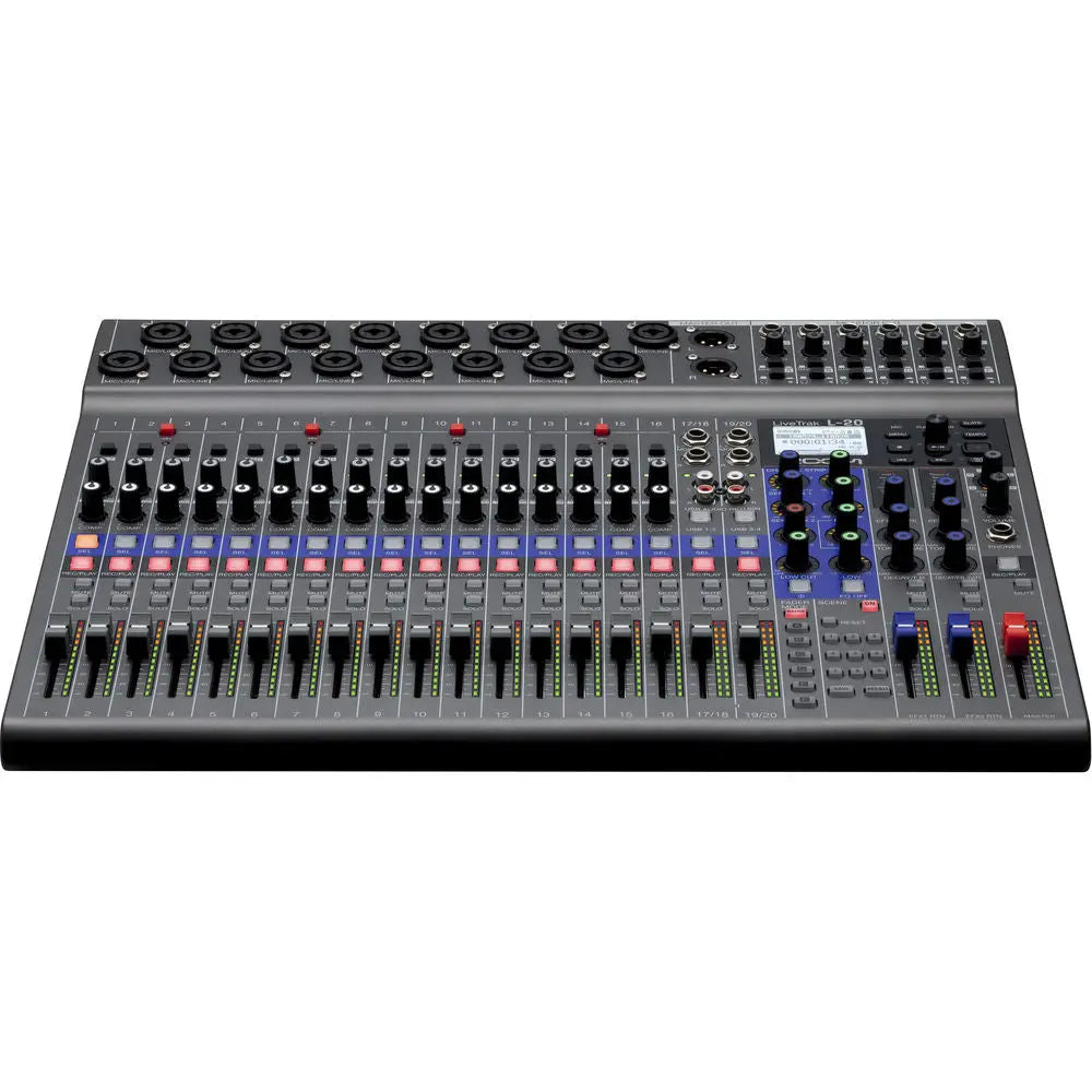 Zoom LiveTrak L-20 - 20-Input Digital Mixer & Multitrack Recorder ...