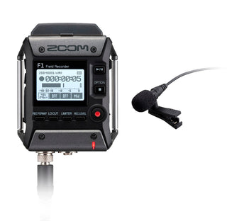 Zoom F1-LP 2-Input / 2-Track Portable Field Recorder with Lavalier Microphone