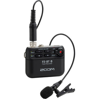 Zoom F2-BT Ultracompact Bluetooth-Enabled Portable Field Recorder with Lavalier Microphone